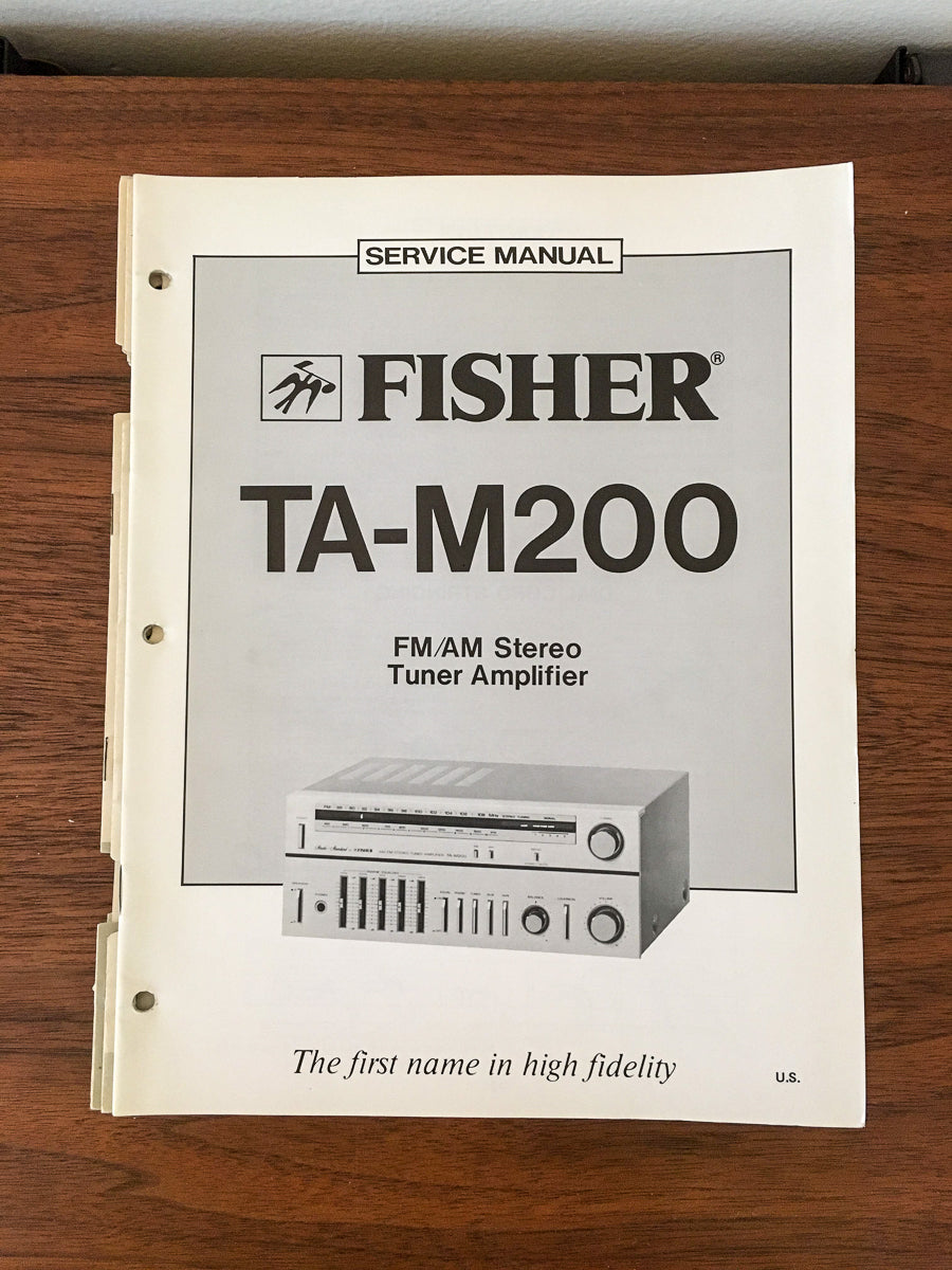 Fisher TA-M200 Stereo Service Manual *Original*
