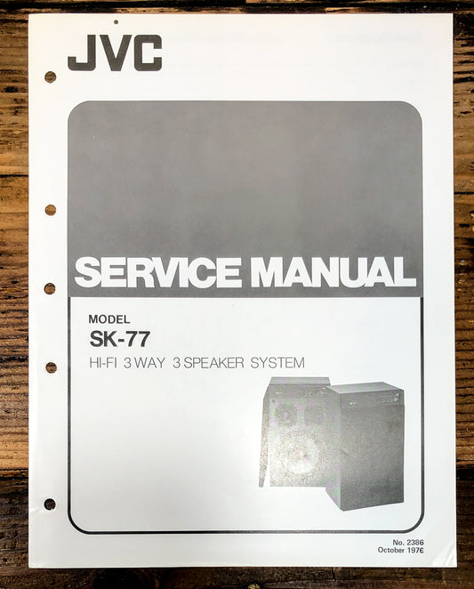 JVC SK-77 Speaker Service Manual *Original*