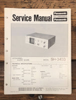 Technics SH-3433 Audio Scope  Service Manual *Original*
