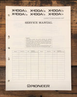 Pioneer X-100A Cassette Mechanism  Service Manual *Original*