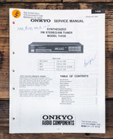 Onkyo T-4130 Tuner  Service Manual *Original*