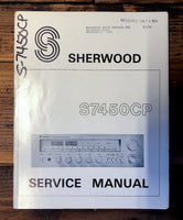 Sherwood S7450CP S-7450CP Receiver  Service Manual *Original*