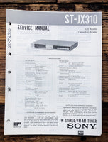 Sony ST-JX310 Tuner  Service Manual *Original*