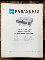 Technics SG-530 Record Player / Turntable  Service Manual *Original*