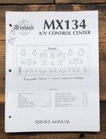 McIntosh MX134 MX-134 AV Control Center  Service Manual *Original*