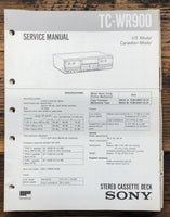 Sony TC-WR900 Cassette  Service Manual *Original*