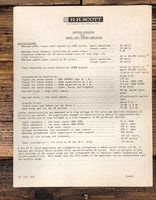 HH Scott Model 222C Amplifier Service Manual *Original*