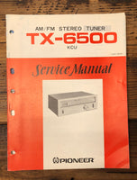 Pioneer TX-6500 Tuner  Service Manual *Original*