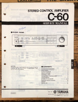 Yamaha C-60 Preamp / Preamplifier  Service Manual *Original*