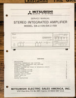 Mitsubishi DA-U109 DA-U159 Amplifier  Service Manual *Original*
