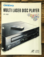 Onkyo DX-V801 CD LD Player 3 pg Dealer Brochure  *Original*