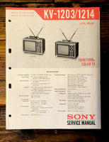 Sony KV-1203 KV-1214 TV  Service Manual *Original*