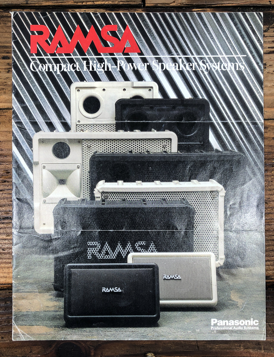 Panasonic Ramsa WS-A10 -A80 -A200  Speaker Dealer Brochure *Original*