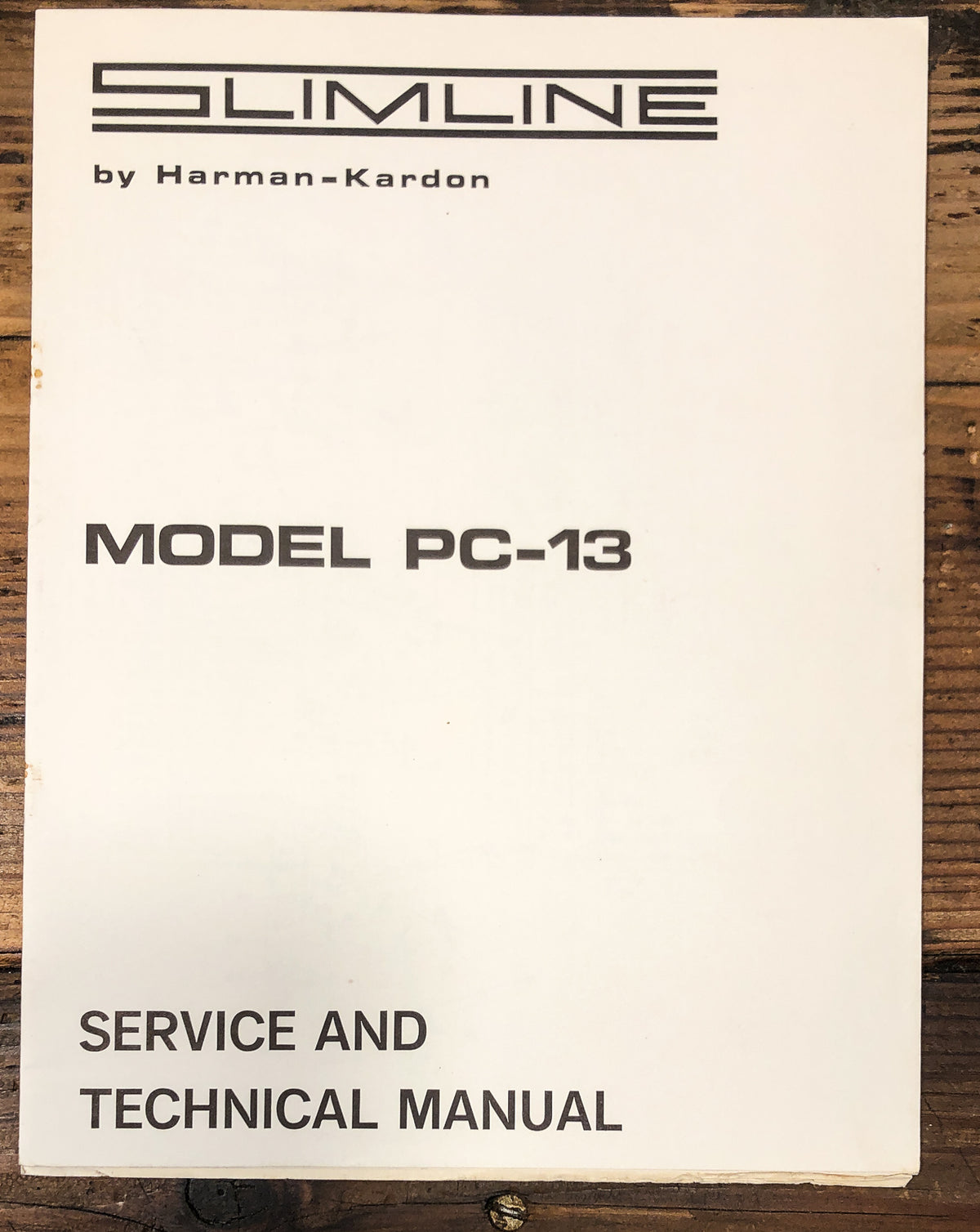 Harman Kardon PC-13 Stereo Service Manual *Original*