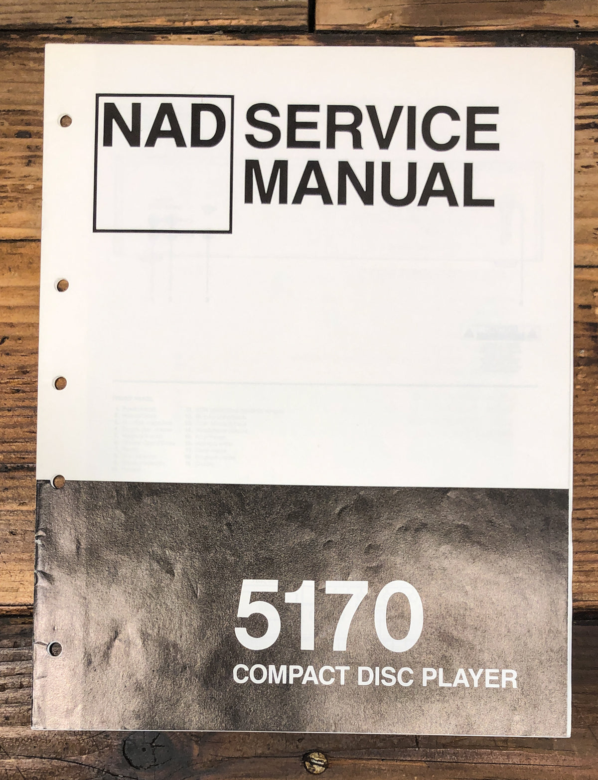 NAD Model 5170 CD Player  Service Manual *Original*