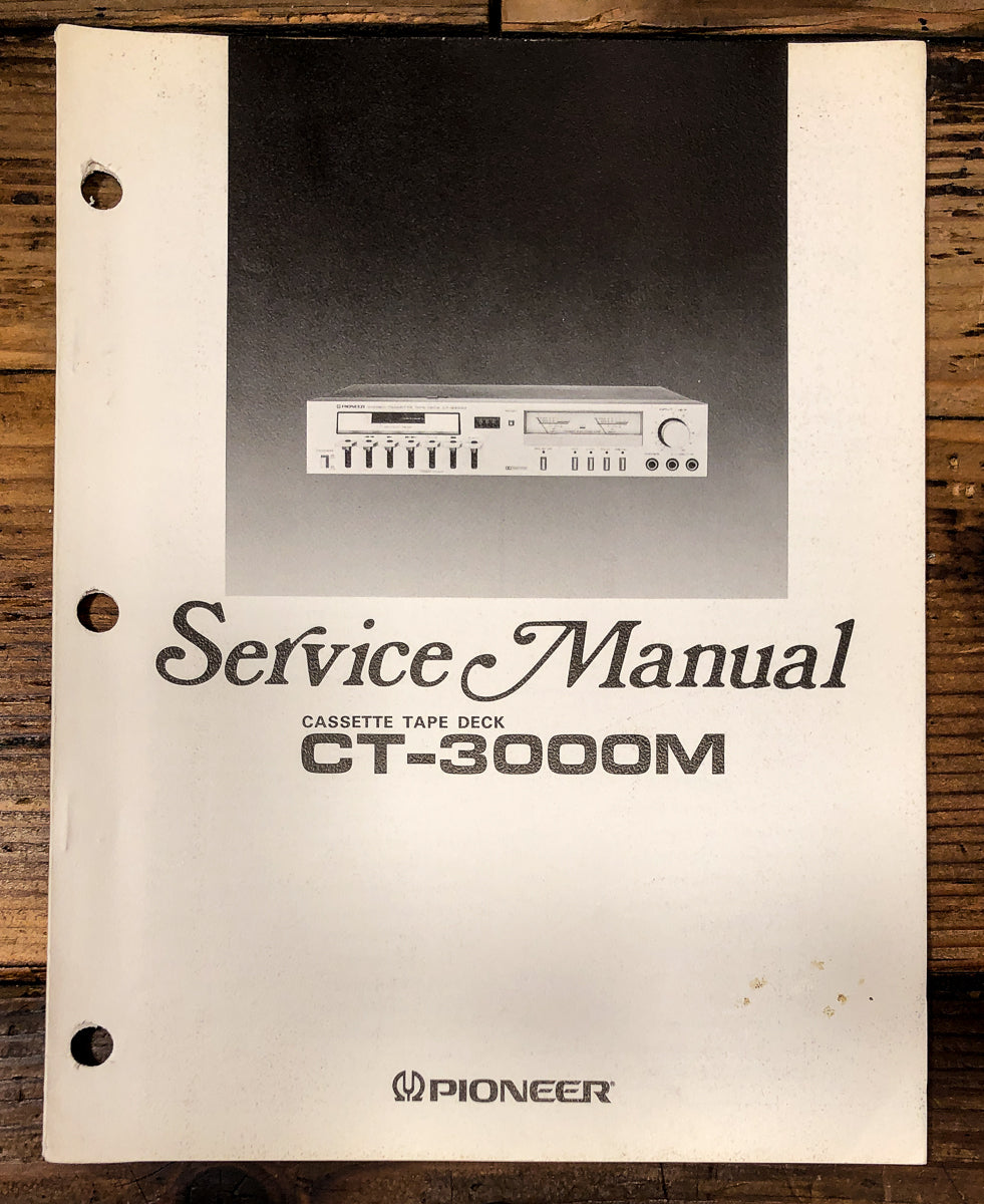 Pioneer CT-3000M Cassette Service Manual *Original*