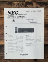 NEC AV-350 AV-350E AV Center  Service Manual *Original*