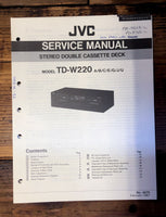 JVC TD-W220   Service Manual *Original*