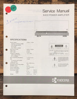 Kyocera B-910 Amplifier  Service Manual *Original*