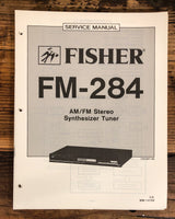 Fisher FM-284 Tuner  Service Manual *Original*