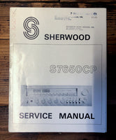 Sherwood S7650CP S-7650CP Receiver  Service Manual *Original*