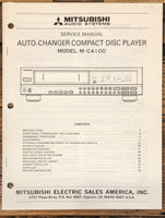 Mitsubishi M-C4100 CD Player  Service Manual *Original*