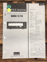 Sansui TU-719 Tuner  Service Manual *Original*