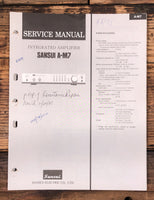 Sansui A-M7 Amplifier  Service Manual *Original*