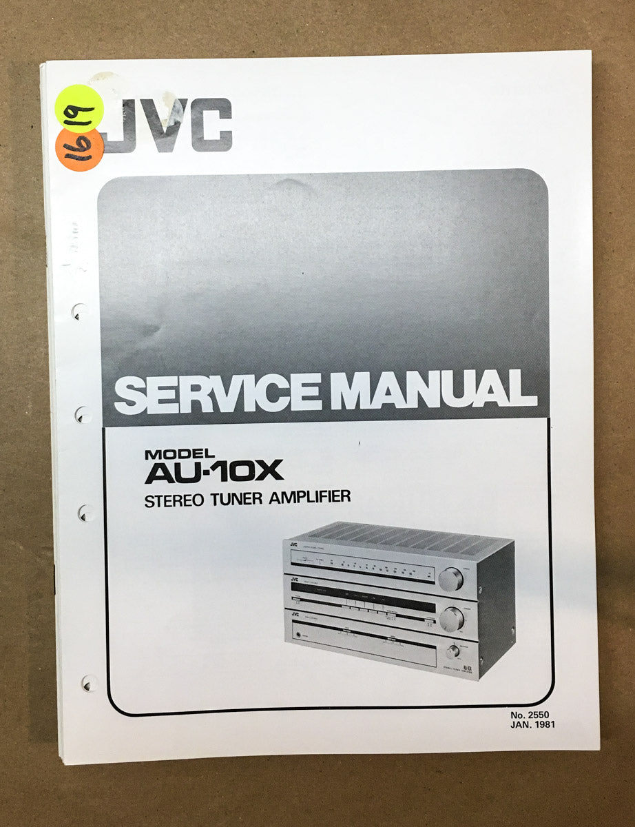 JVC AU-10X Tuner Amplifier  Service Manual *Original*
