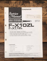 Pioneer F-X10ZL F-X11ZL Tuner  Service Manual *Original*