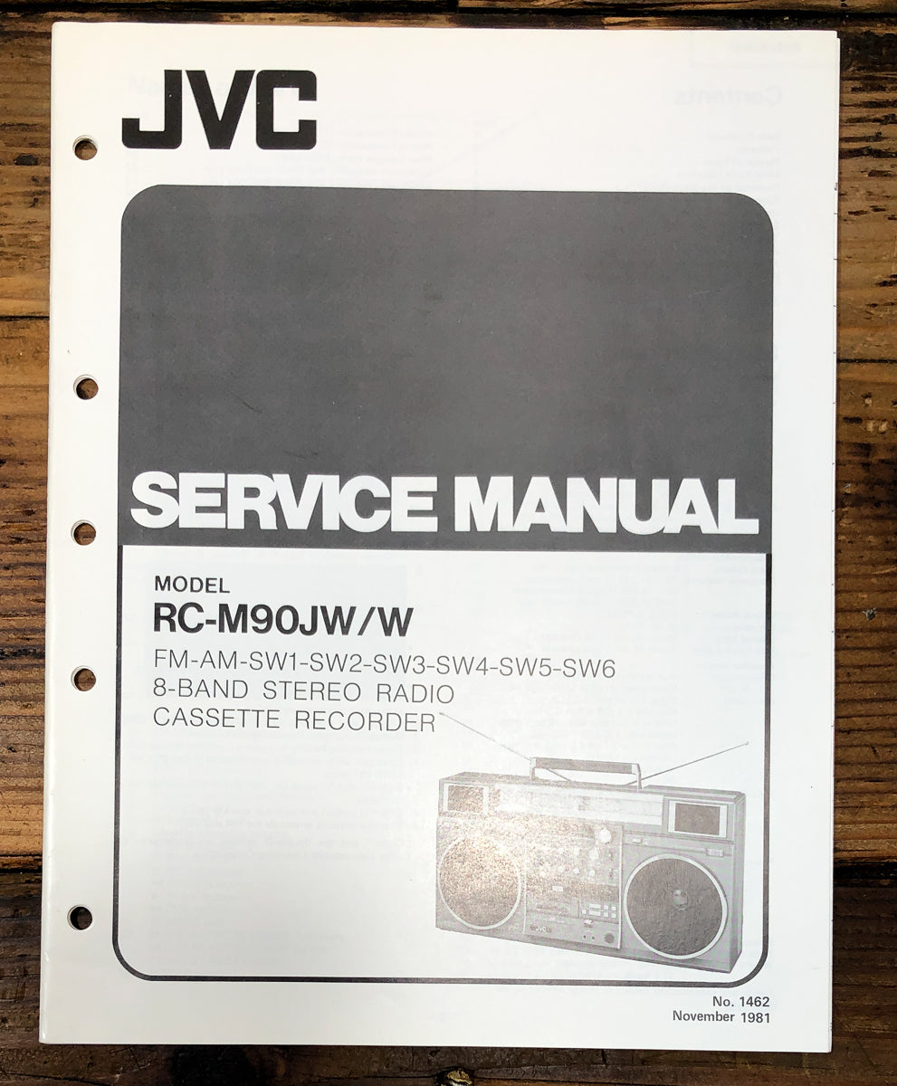 JVC RC-M90 Radio Cassette Service Manual *Original*