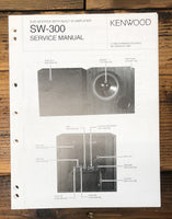 Kenwood SW-300 Sub Woofer  Service Manual *Original*