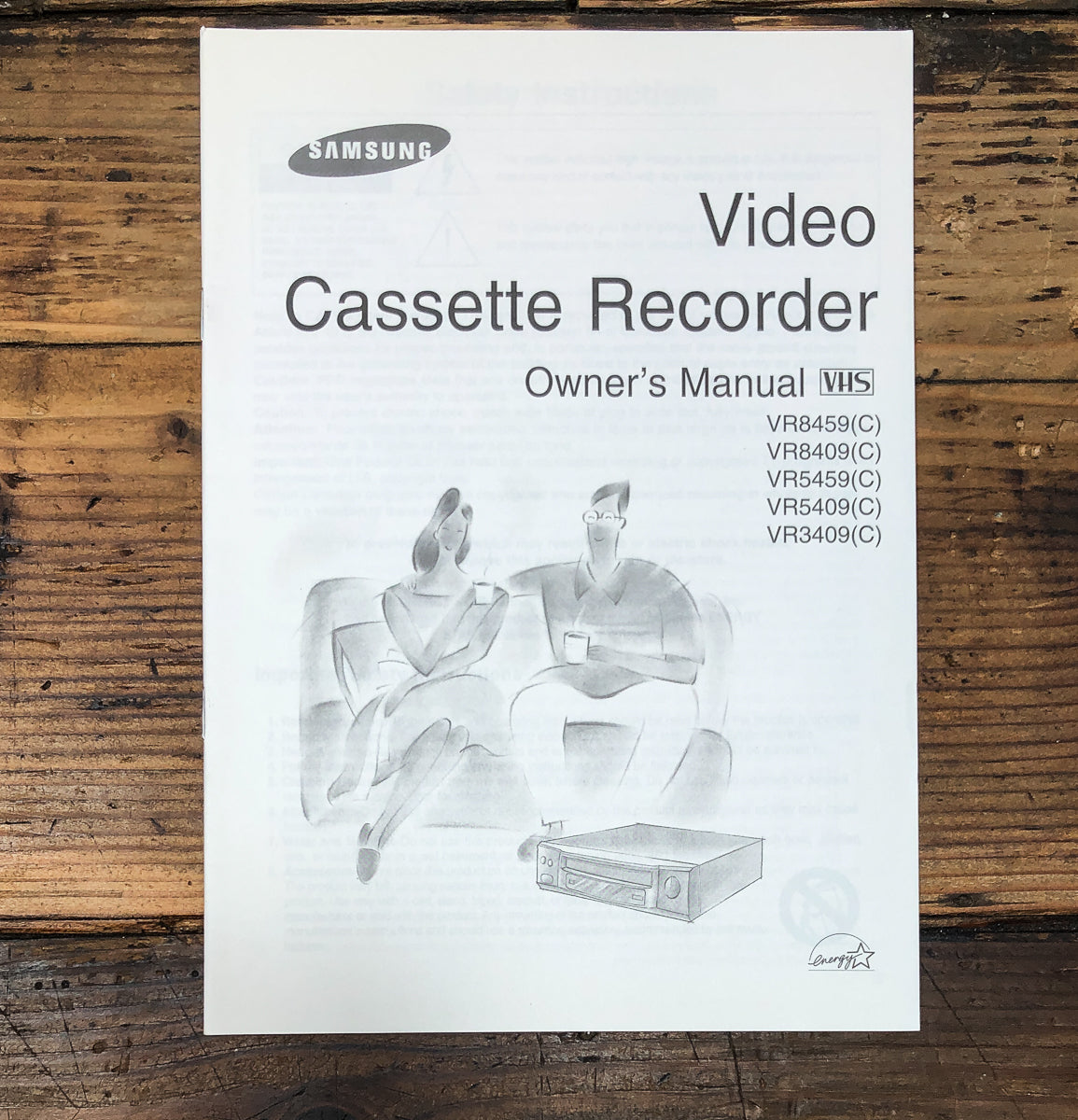 Samsung VR8459 8409 5459 5409 3409 VCR Owners / User Manual *Original*