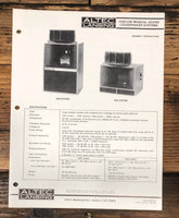 Altec Model 1235 1236 Speaker Service Manual *Original*