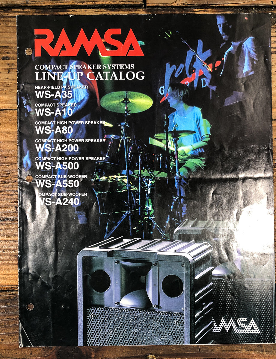 Panasonic Ramsa WS-A35 -A10 -A80 -A200 -A500 -A550 -A240  Dealer Brochure *Orig*