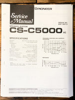 Pioneer CS-C5000 Speaker  Service Manual *Original*