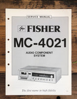 Fisher MC-4021 Stereo  Service Manual *Original*