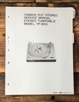 Yamaha YP-800 Turntable  Service Manual *Original*