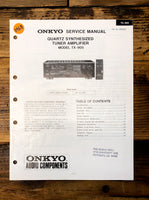 Onkyo TX-905 Receiver  Service Manual *Original*