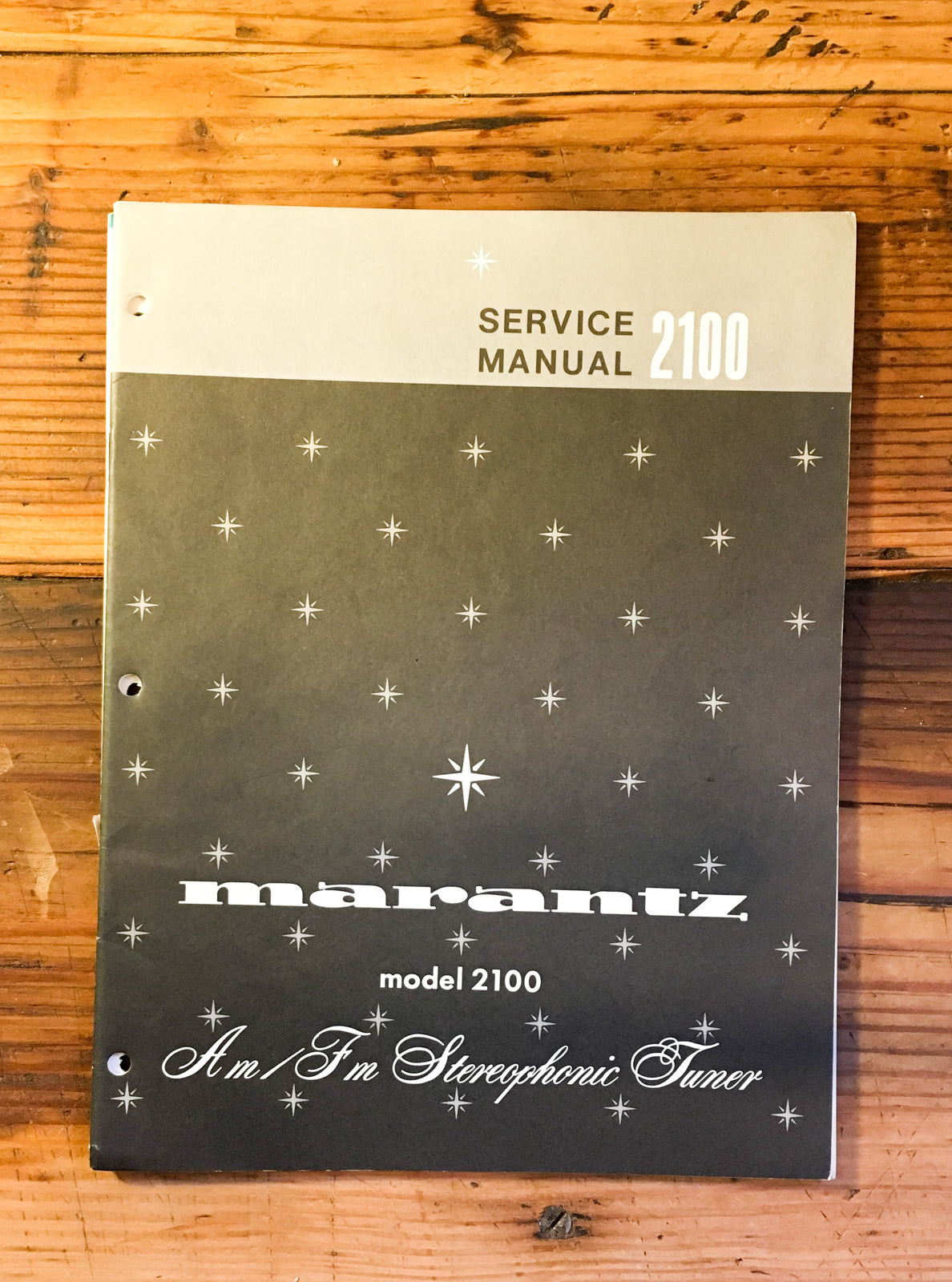Marantz Model 2100 Tuner Service Manual *Original*