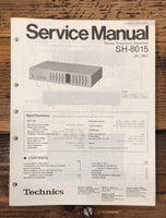 Technics SH-8015 Graphic Equalizer  Service Manual *Original*