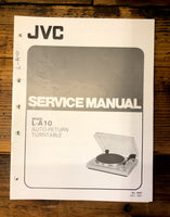 JVC L-A10 Record Player / Turntable  Service Manual *Original*