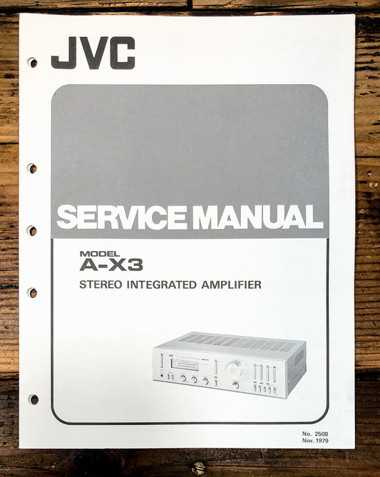 JVC A-X3 Amplifier Service Manual *Original*