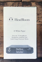 Headroom Headphone Amplifier White Paper   Dealer Brochure *Orig*