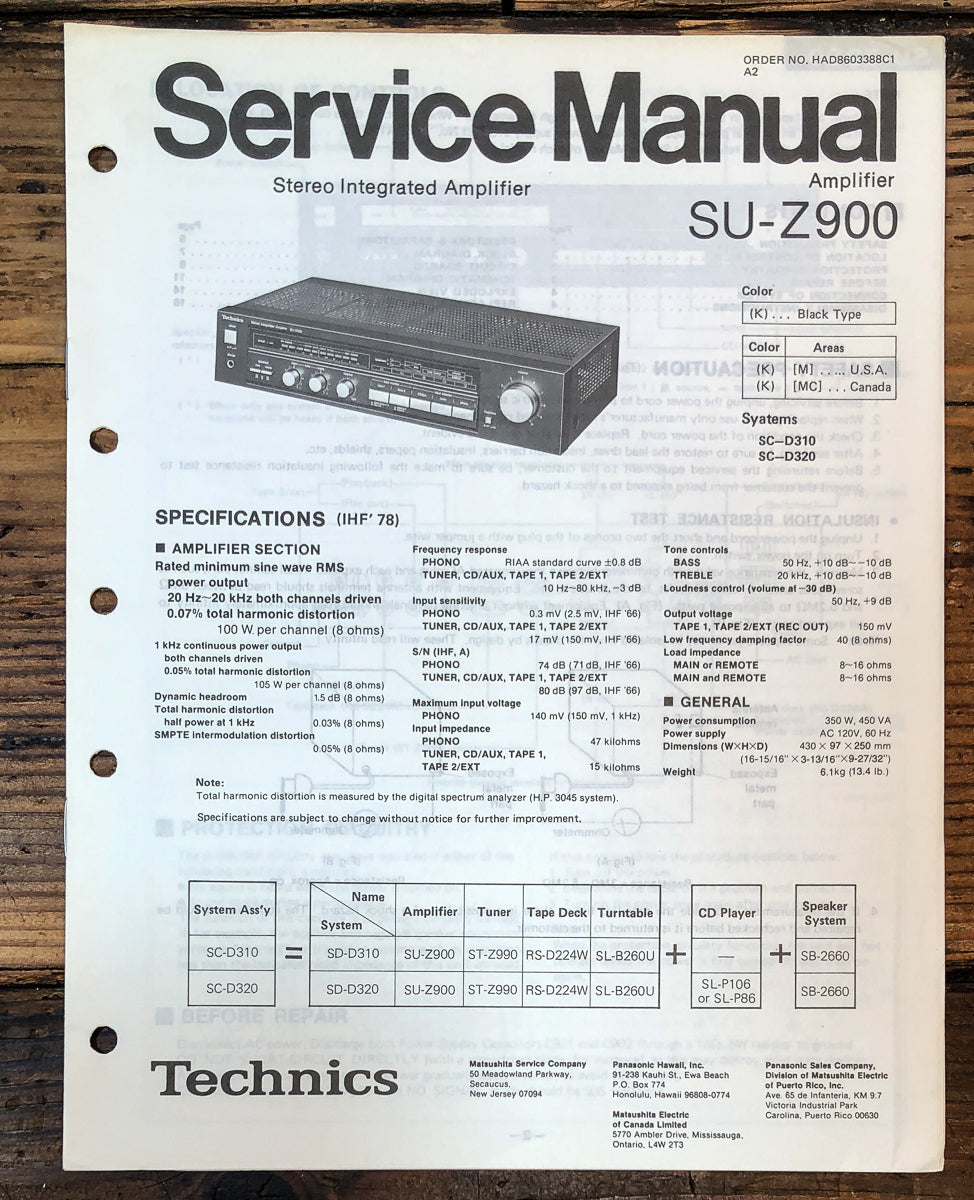 Service Manual – Vintage Audio Store - Vintage Service Manuals