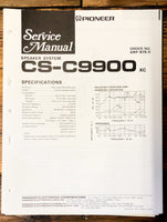 Pioneer CS-C9900 Speaker  Service Manual *Original*