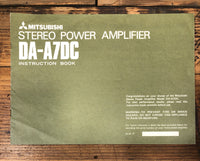 Mitsubishi DA-A7DC Amplifier Owners / User Manual *Original*