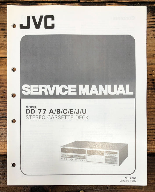 JVC DD-77 Cassette Service Manual *Original*