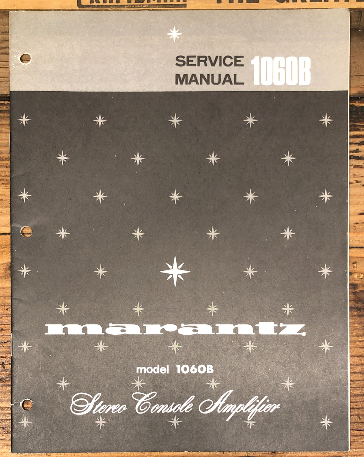 Marantz Model 1060B Amplifier Service Manual *Original*