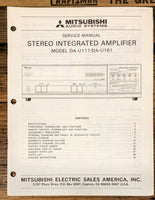 Mitsubishi DA-U111 DA-U161 Amplifier  Service Manual *Original*
